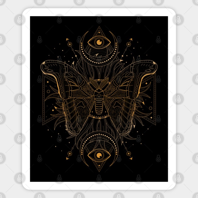 Attacus Atlas Moth | Sun & Moon Magnet by CelestialStudio